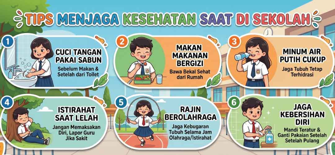 Tips Menjaga Kesehatan Saat di Sekolah